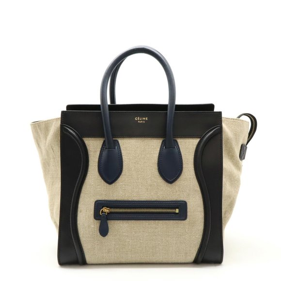 CELINE Black Leather Tote Bag - Picture 1 of 10
